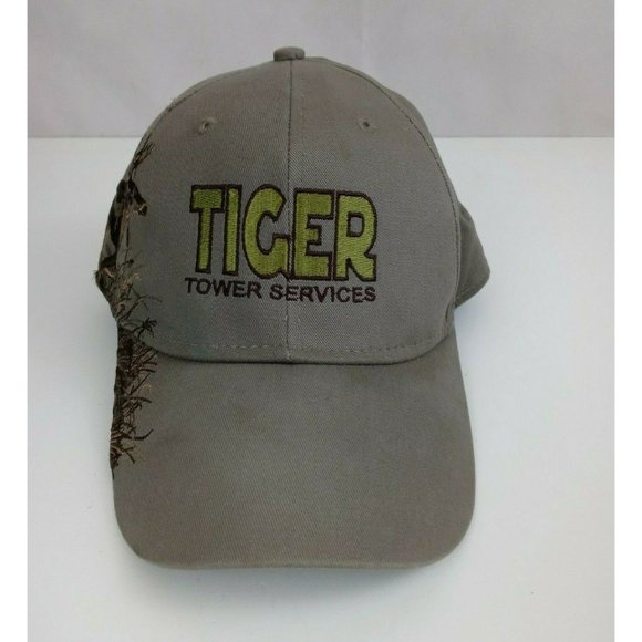 Dri Duck Tiger Tower Services Men's Embroidered Adjustable Hunters Baseball Cap - Picture 1 of 9